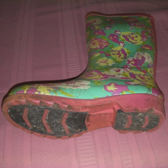 Colored Rubber Boots Women size 9 - Picture 3 of 5